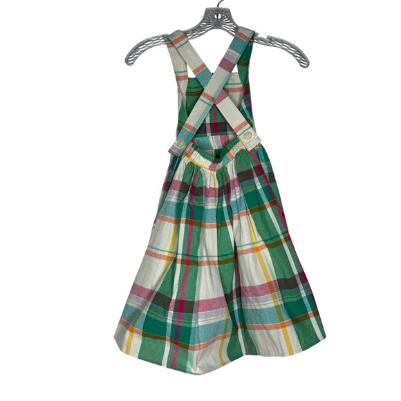 Reiss Matilda Jr. Crossback Madras Plaid Dress size 4-5yrs NWT! - Picture 3 of 9